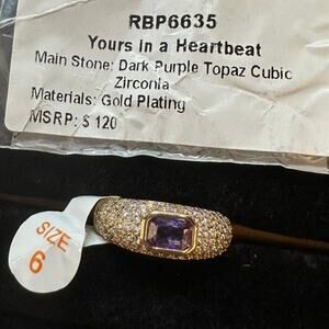 Bomb Party Ring Size 6 "Yours in a Heartbeat"